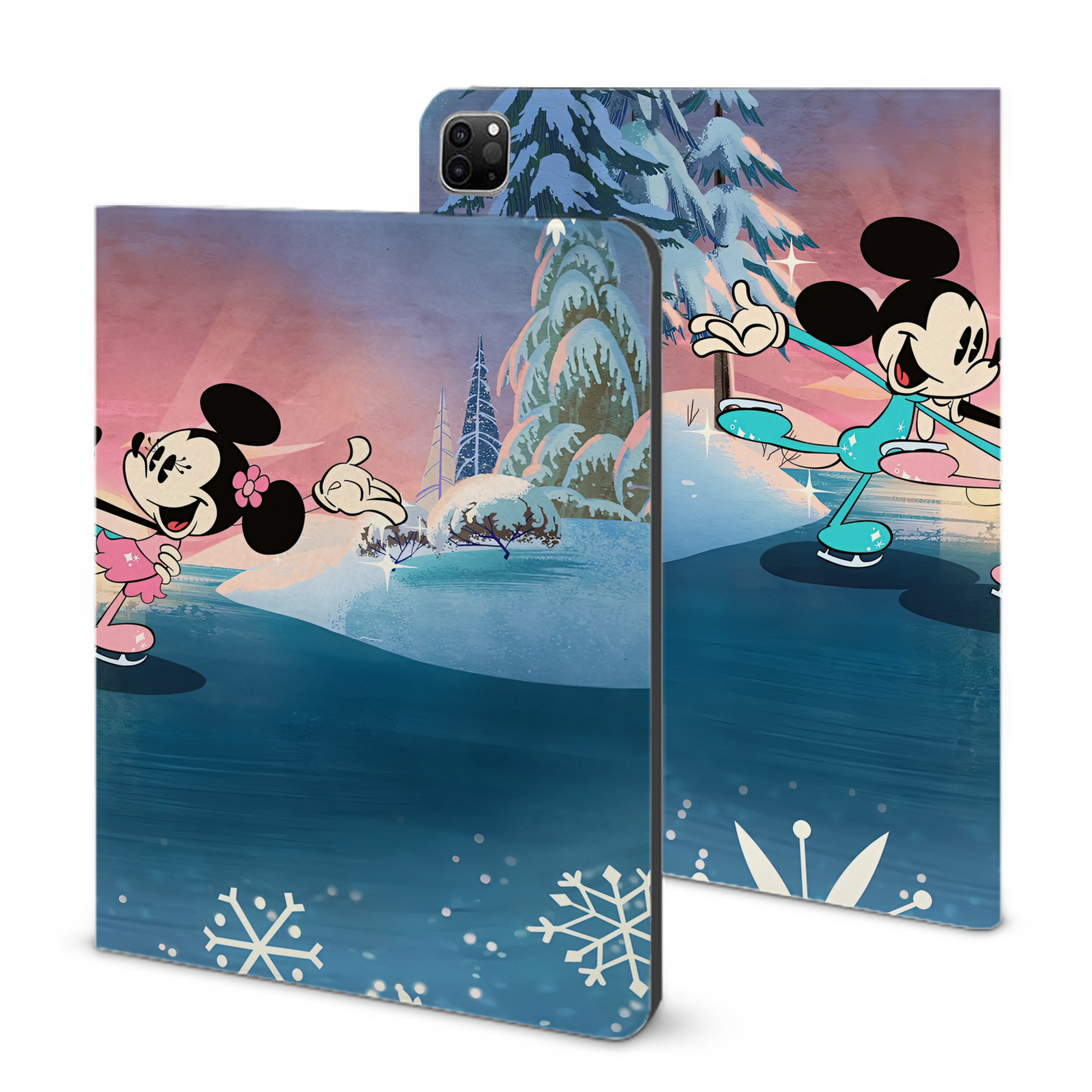（画像用） ミッキーマウス Mickey Mouse IPad ケース ブック型 PUレザー TPU 耐衝撃 軽量 薄型 ペン収納なし 全面保護 IPad 各モデル対応